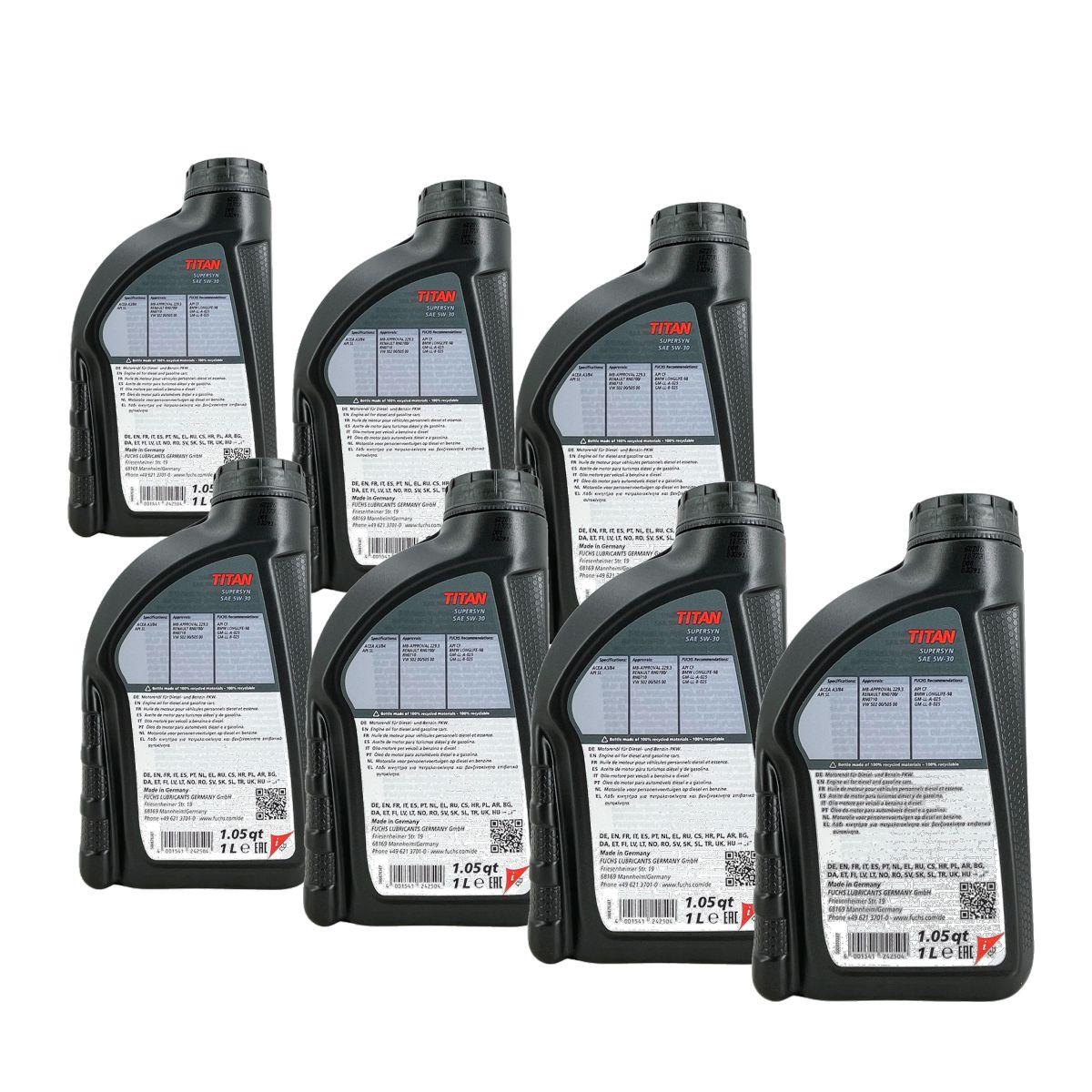 Fuchs Titan Supersyn 5W-30 7x1 Liter