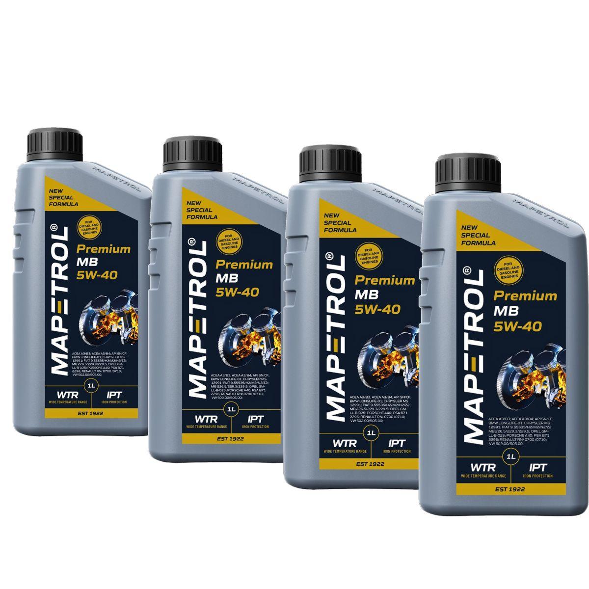 Mapetrol Premium MB 5W-40 4x1 Liter