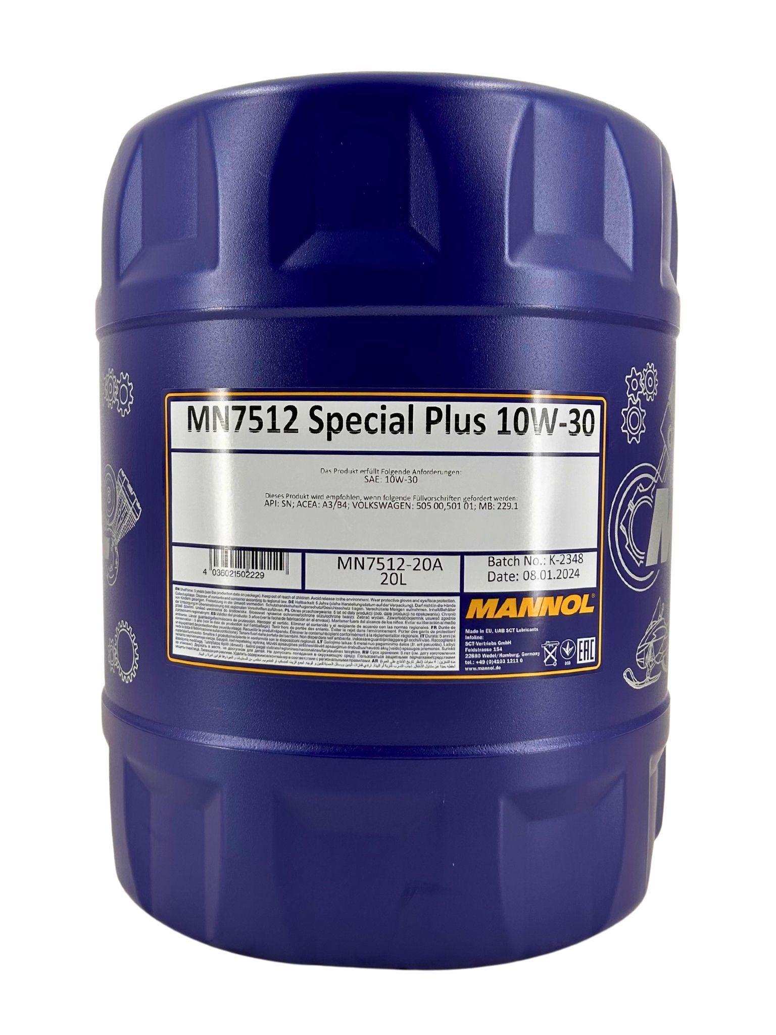 Mannol 7512 Special Plus 10W-30 20 Liter