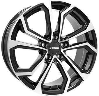 ITWHEELS ELLA shiny black polished front 8.0Jx18 5x114.3 ET45