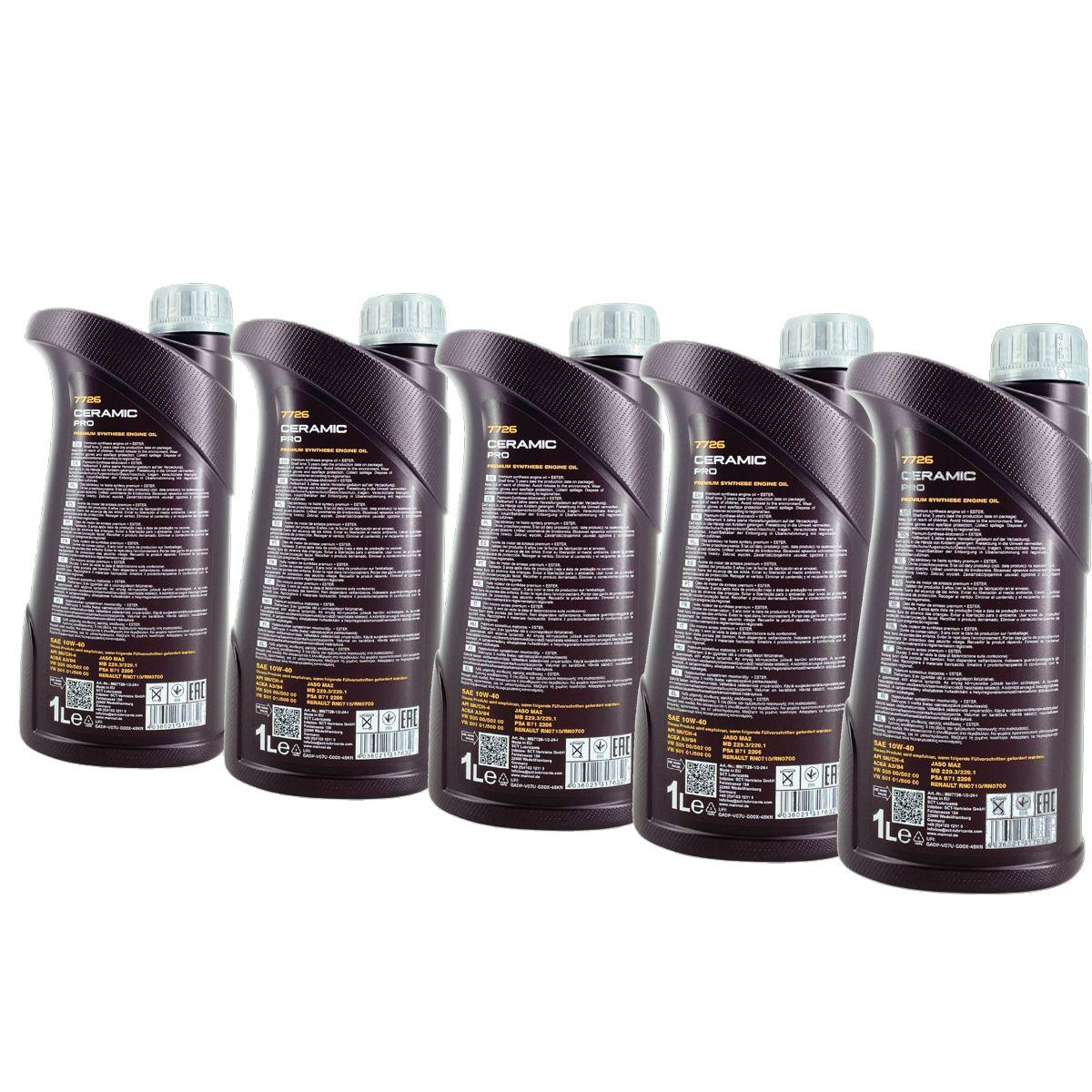 Mannol Ceramic Pro 10W-40 5x1 Liter
