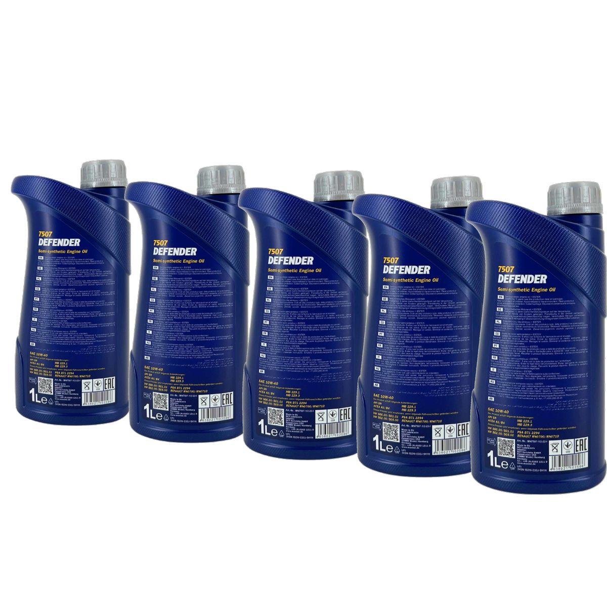 Mannol Defender 10W-40 5x1 Liter