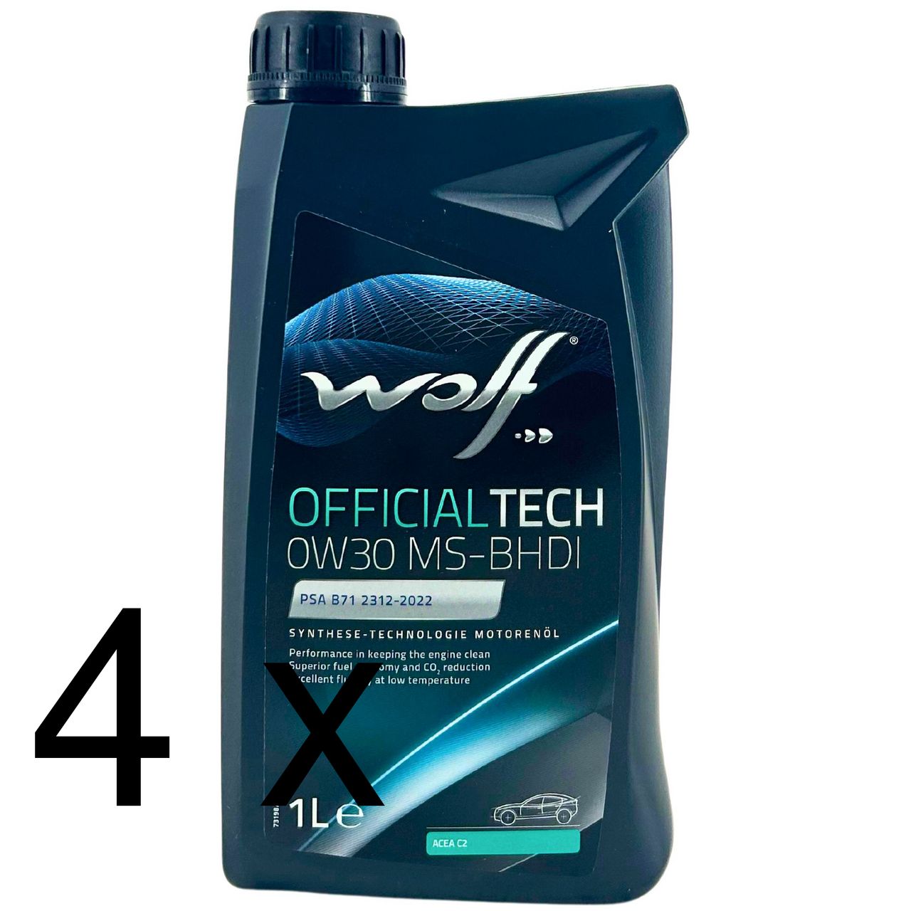 Wolf OfficialTech 0W-30 MS-BHDI 4x1 Liter