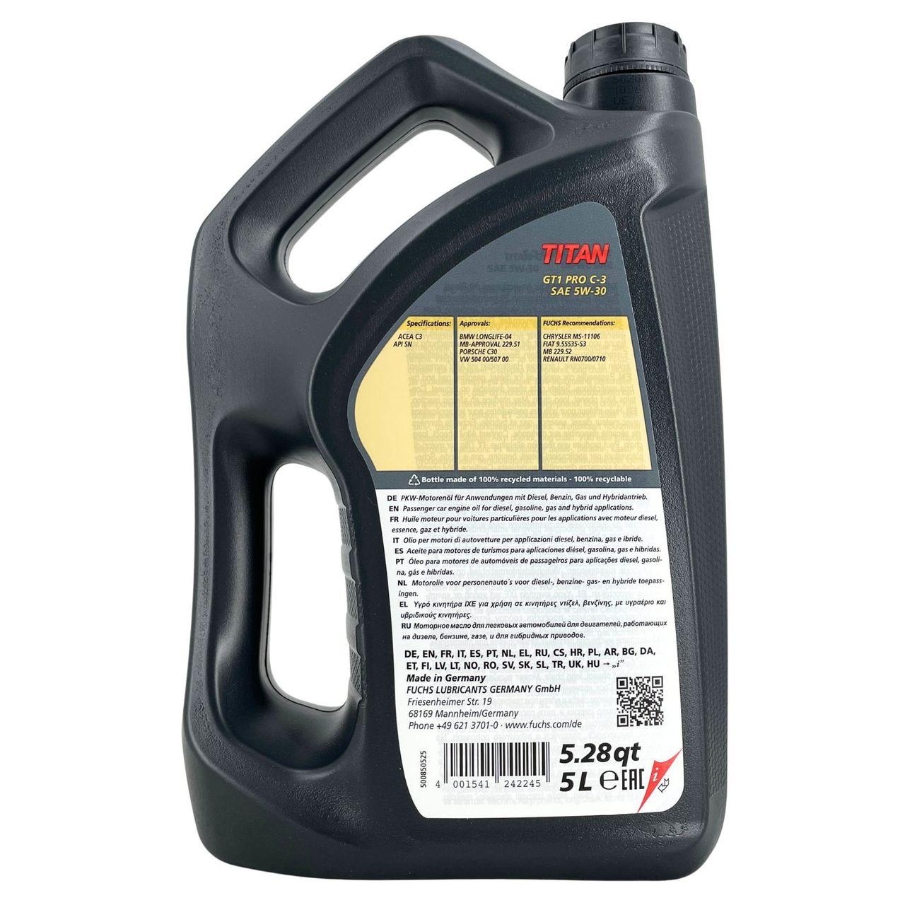 Fuchs Titan GT1 Pro C-3 5W-30 5 Liter