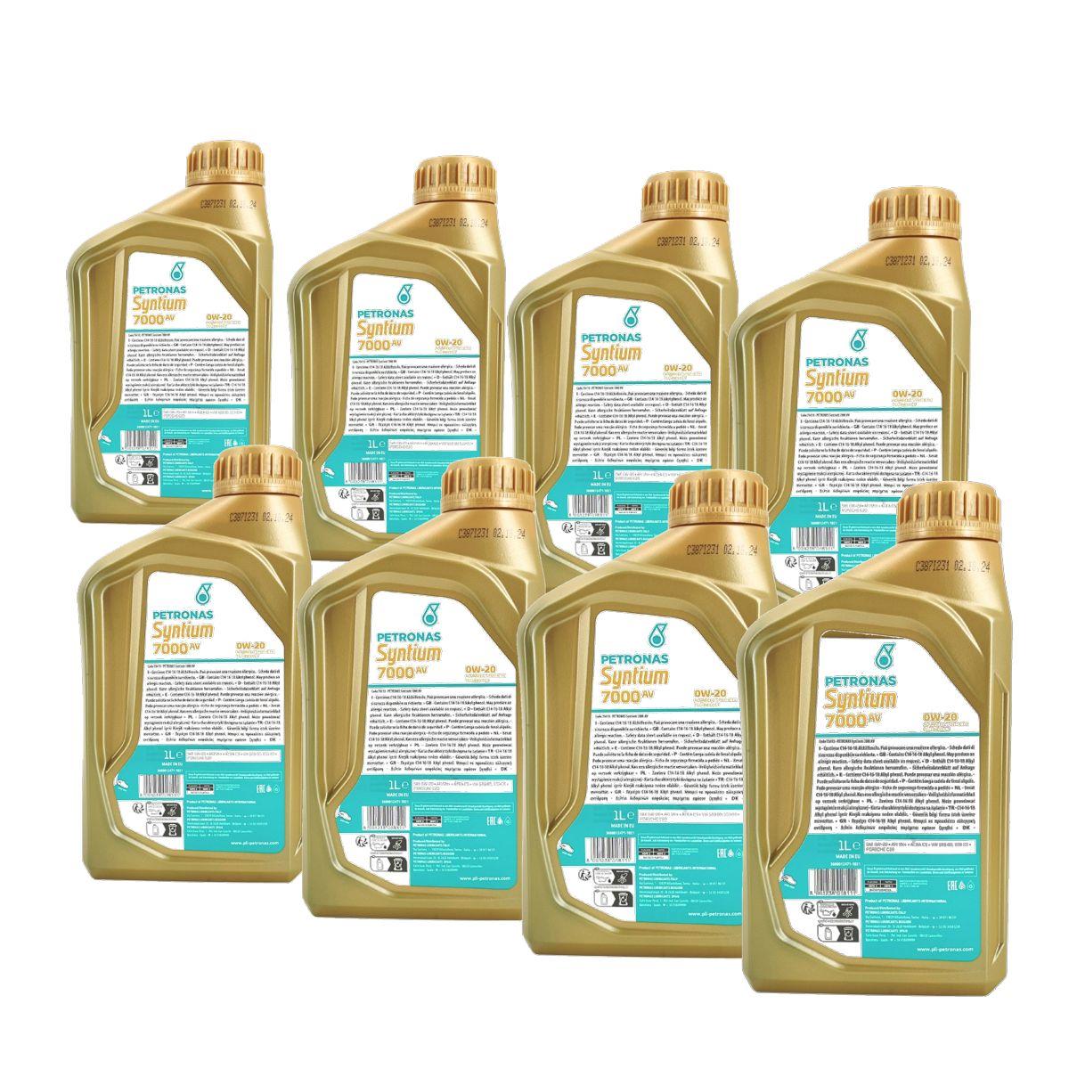 Petronas Syntium 7000 AV 0W-20 8x1 Liter