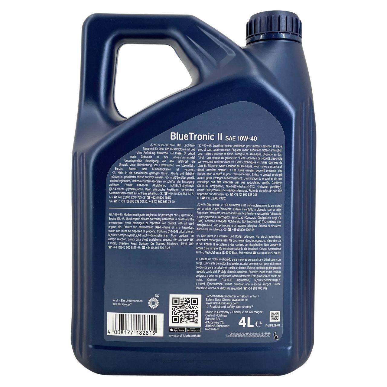 Aral BlueTronic II 10W-40 4 Liter