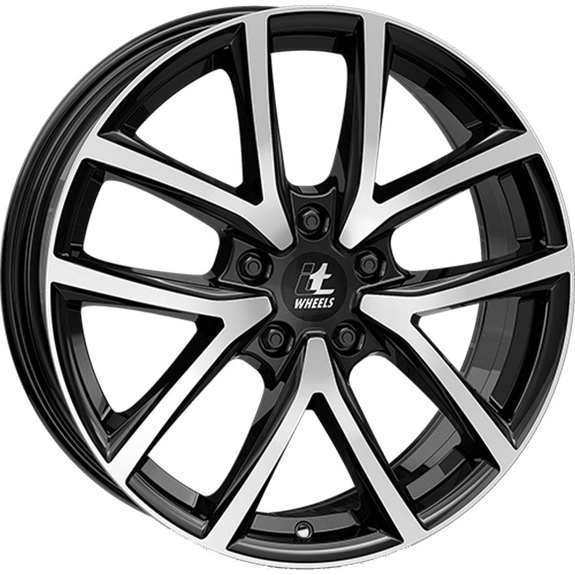 ITWHEELS MIRA shiny black polished front 6.5Jx16 4x108 ET31.6