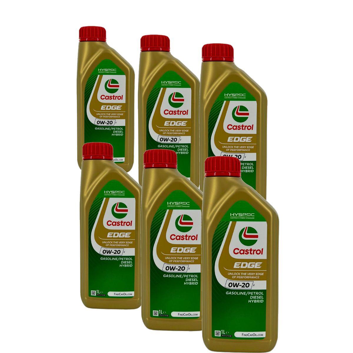Castrol Edge 0W-20 V 6x1 Liter