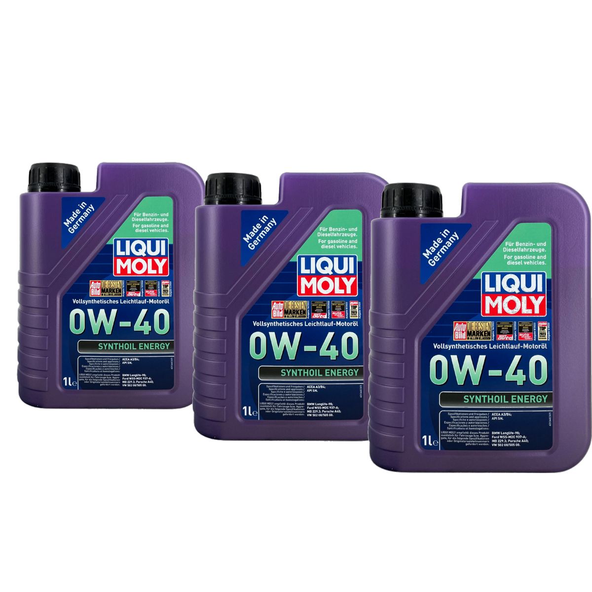 Liqui Moly Synthoil Energy 0W-40 3x1 Liter