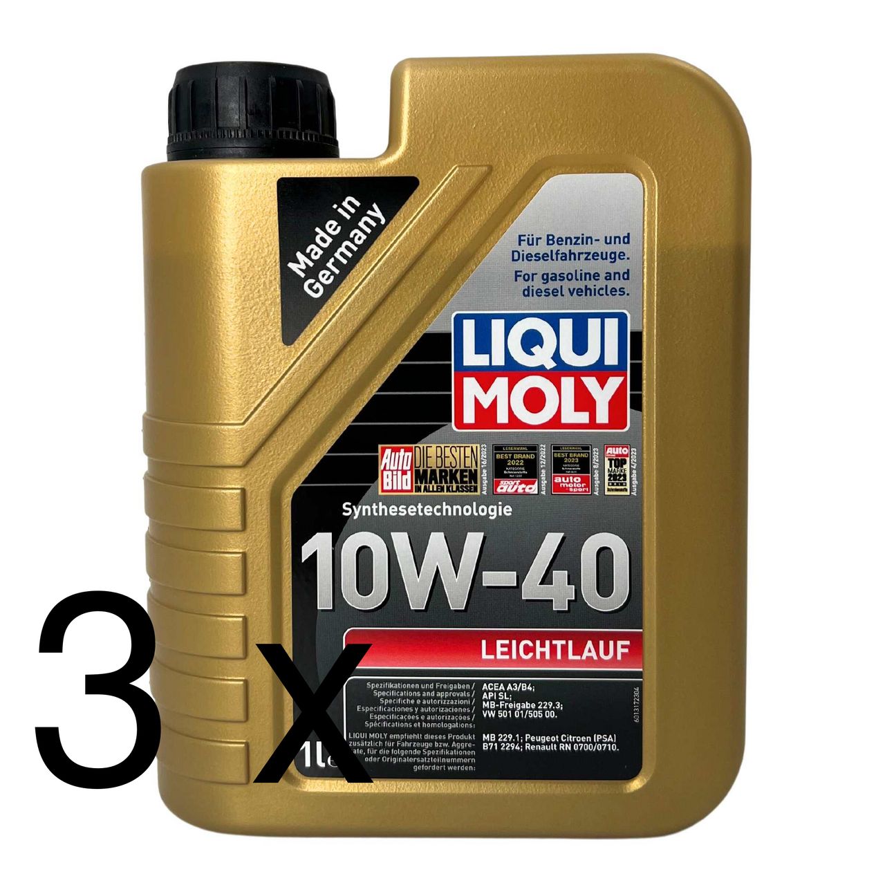 Liqui Moly Leichtlauf 10W-40 3x1 Liter
