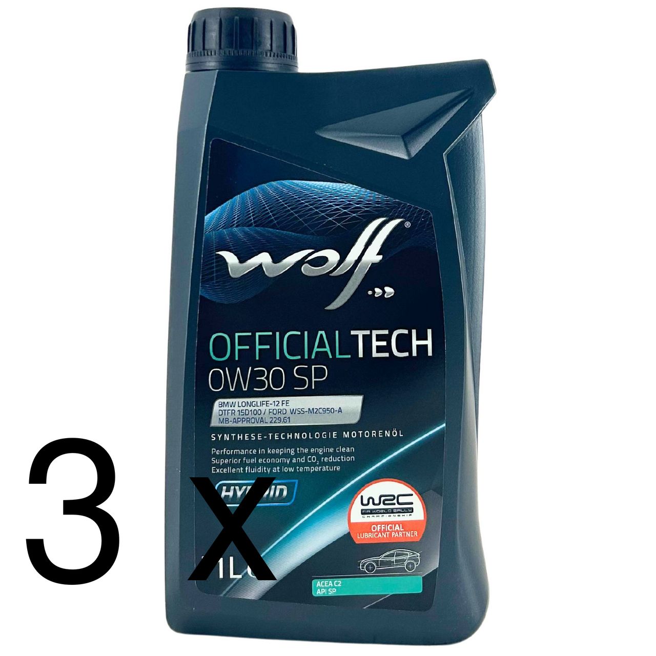 Wolf OfficialTech 0W-30 SP 3x1 Liter Wolf OfficialTech 0W-30 SP 3x1 Liter