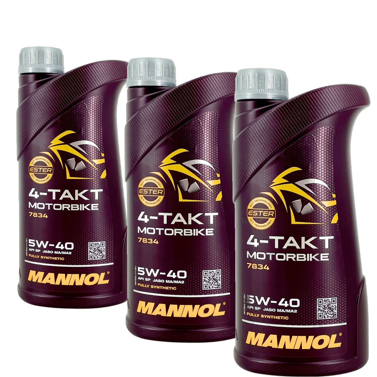 Mannol 4-Takt Motorbike 5W-40 3x1 Liter