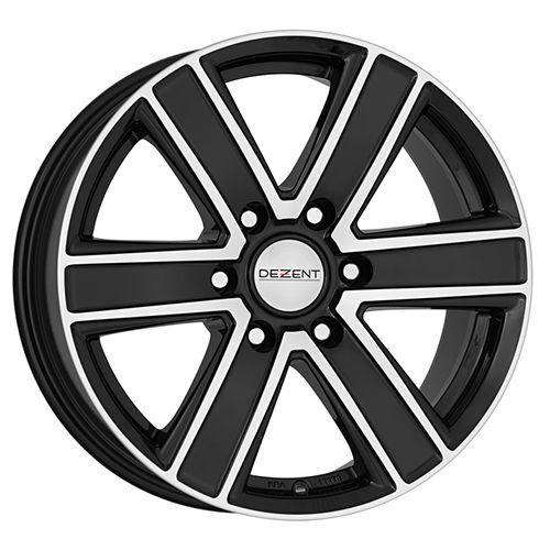 DEZENT TJ DARK SUV schwarz frontpoliert 8.0Jx16 6x114.3 ET30