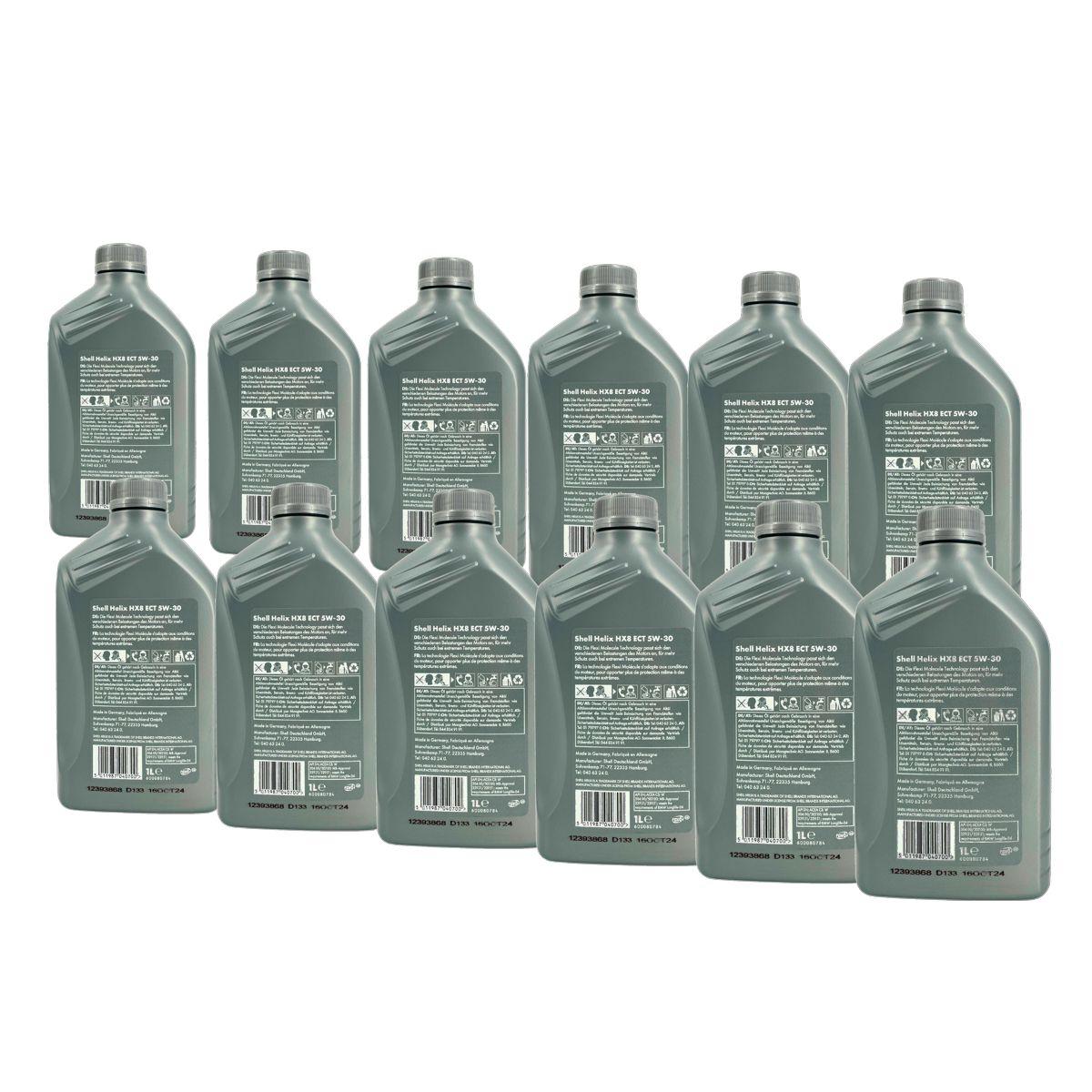 Shell Helix HX8 5W-30 ECT 12x1 Liter