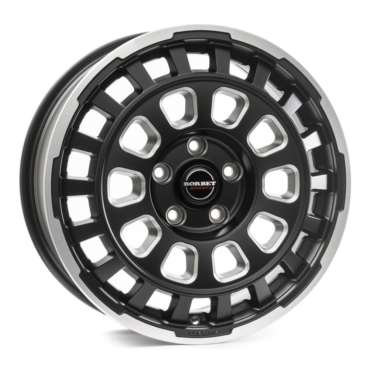 BORBET DESIGN CW7 black rim polished glossy 7.5Jx18 5x120 ET53