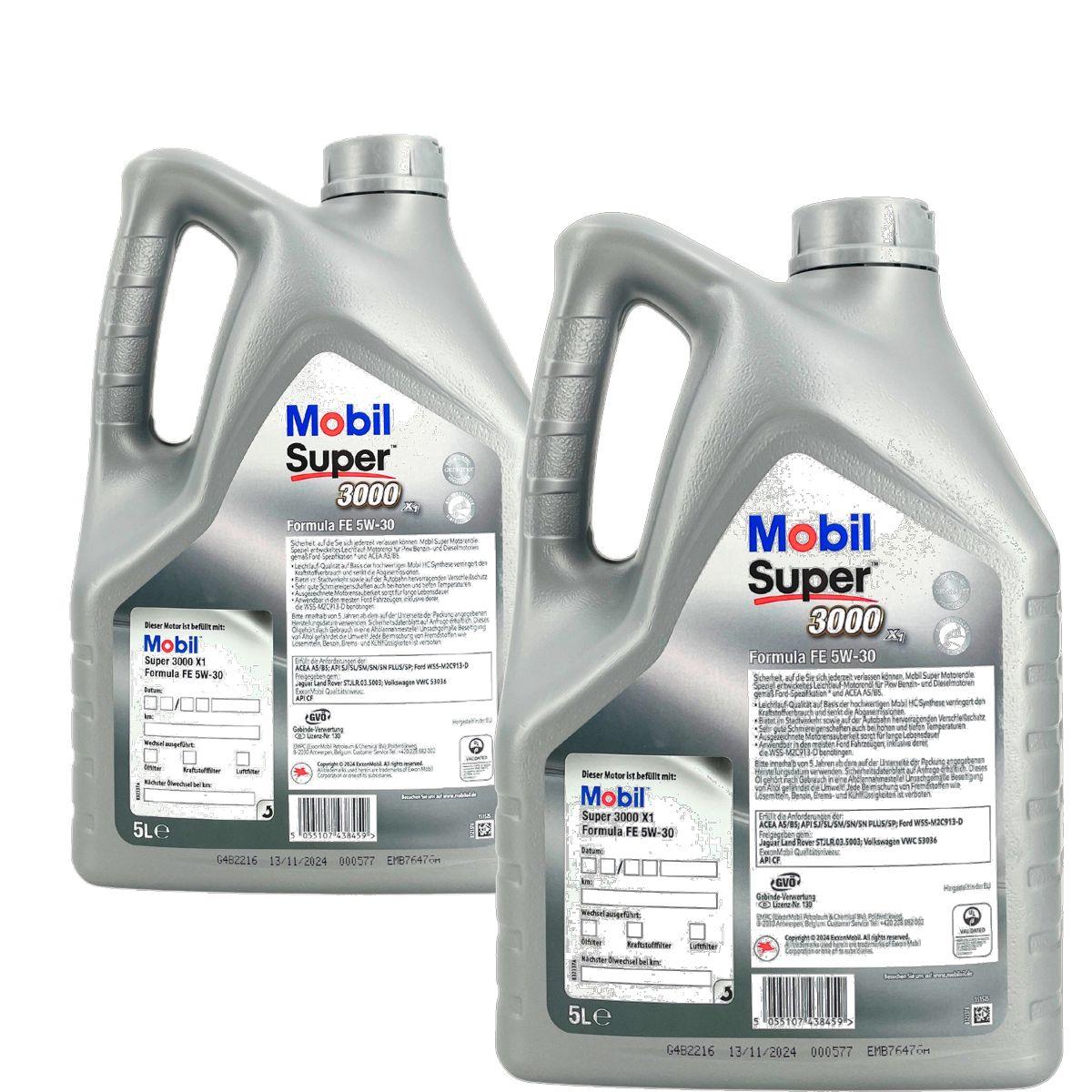 Mobil Super 3000 X1 Formula FE 5W-30 2x5 Liter