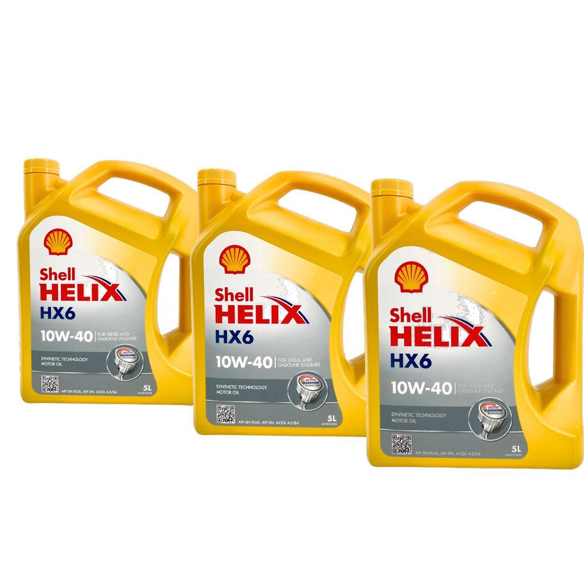 Shell Helix HX6 10W-40 3x5 Liter