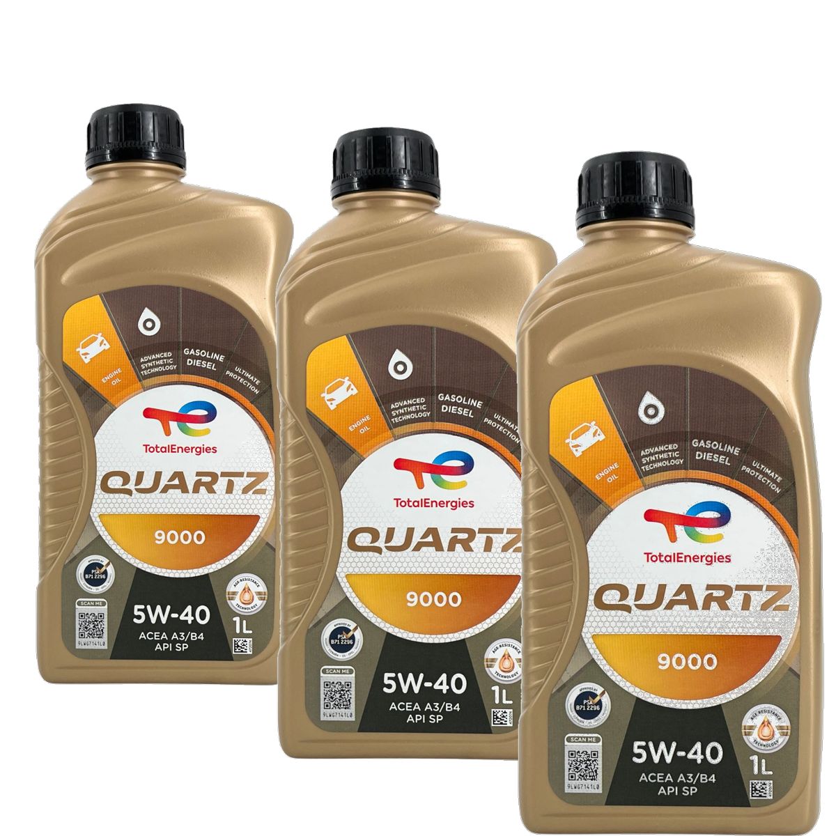 Total Quartz 9000 5W-40 3x1 Liter