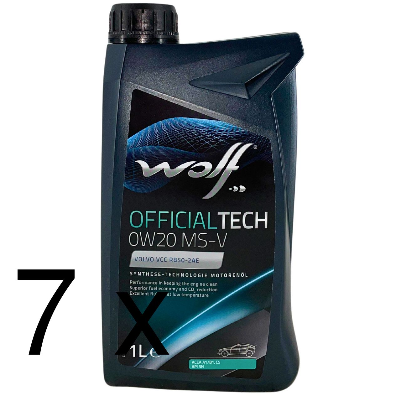 Wolf OfficialTech 0W-20 MS-V 7x1 Liter