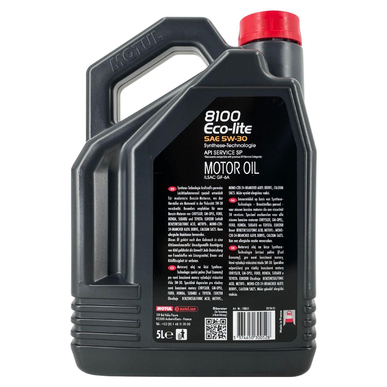 Motul 8100 Eco-lite 5W-30 5 Liter