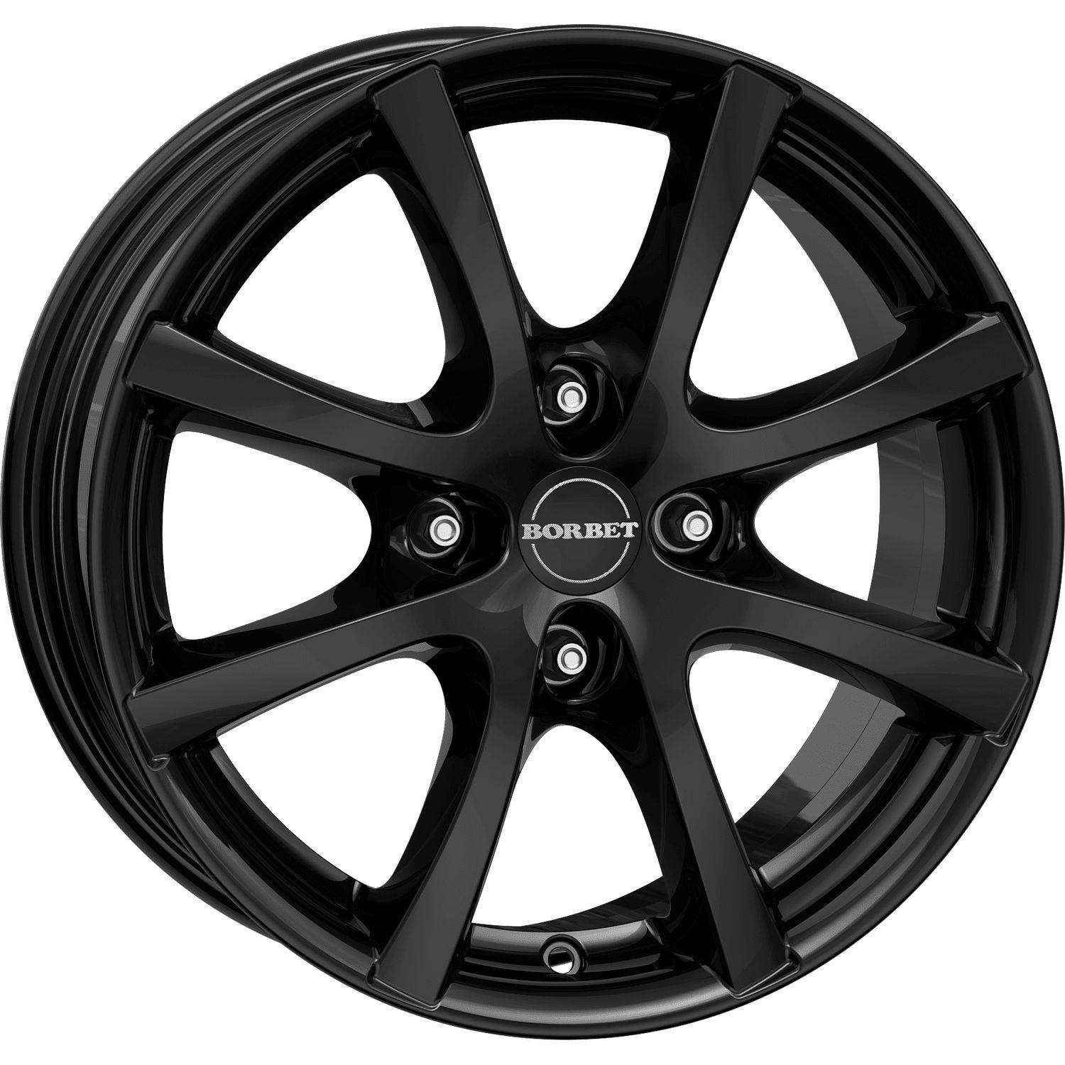 BORBET DESIGN LV4 schwarz glänzend 7.0Jx17 4x100 ET38