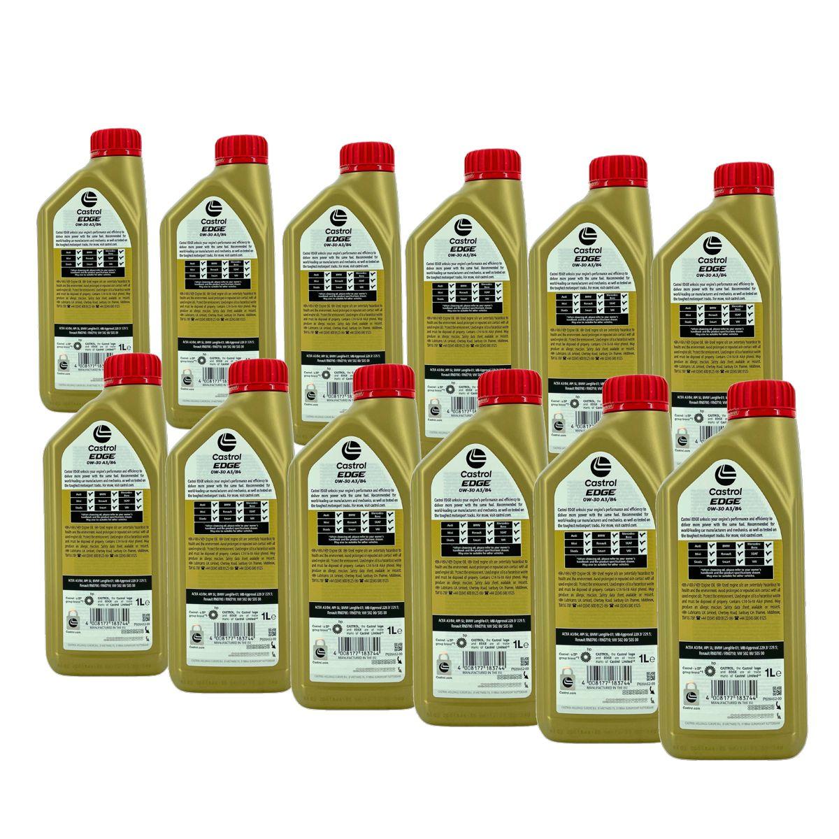 Castrol Edge 0W-30 A3/B4 12x1 Liter