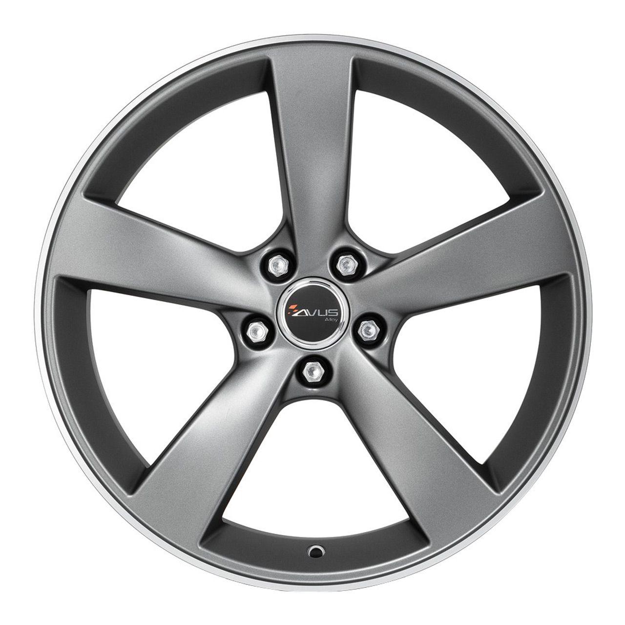 AVUS RACING AF10 matt anthracite polished 10.0Jx21 5x112 ET50