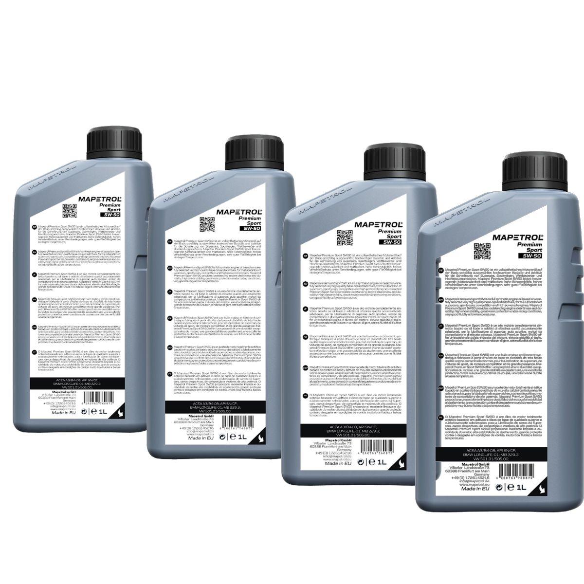 Mapetrol Premium Sport 5W-50 4x1 Liter