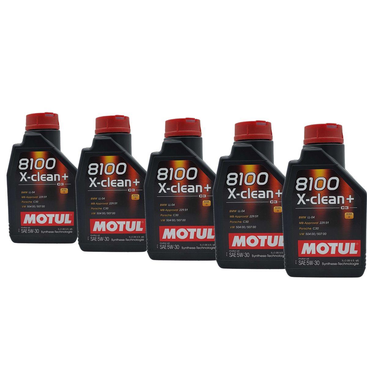 Motul 8100 X-clean+ 5W-30 5x1 Liter