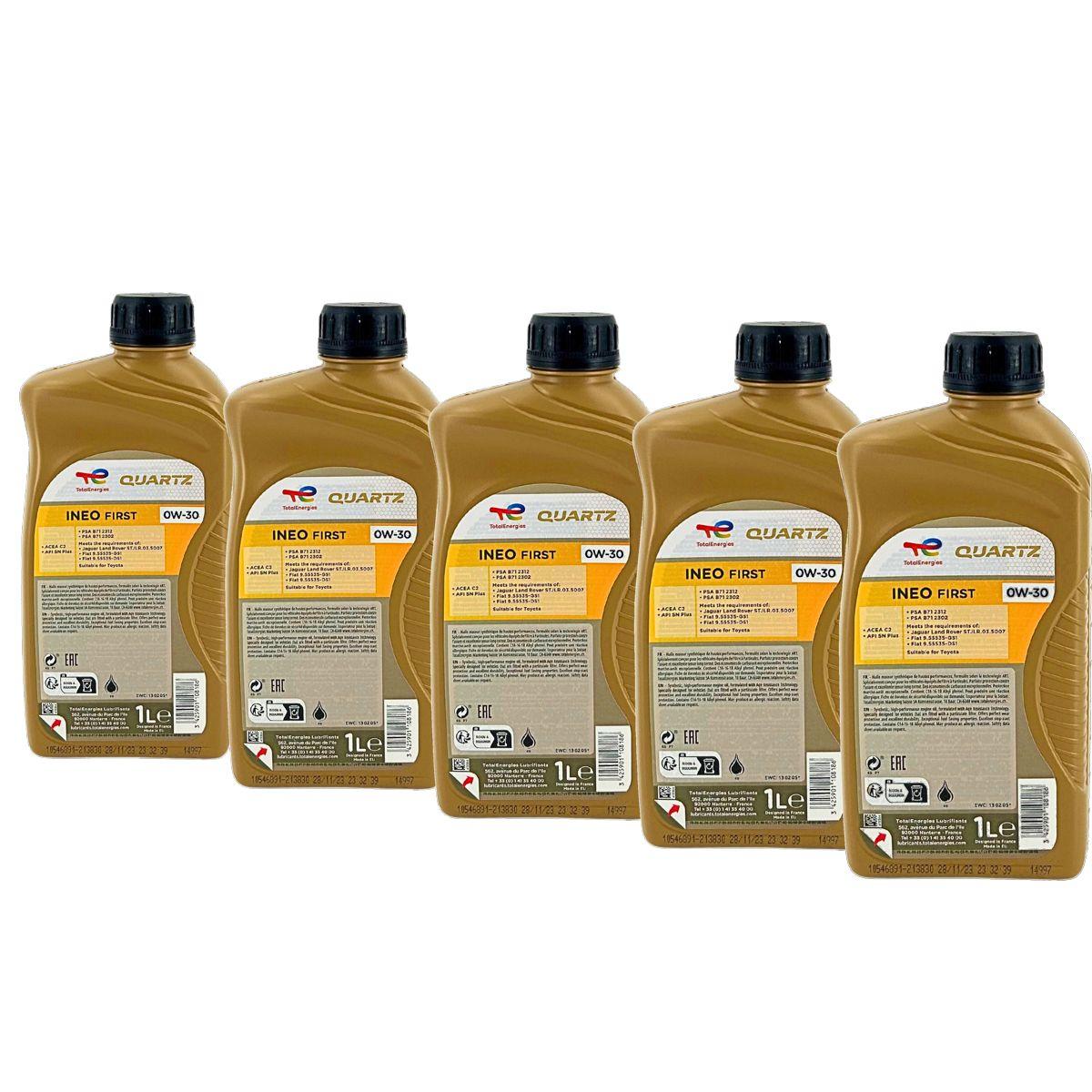 Total Quartz Ineo First 0W-30 5x1 Liter