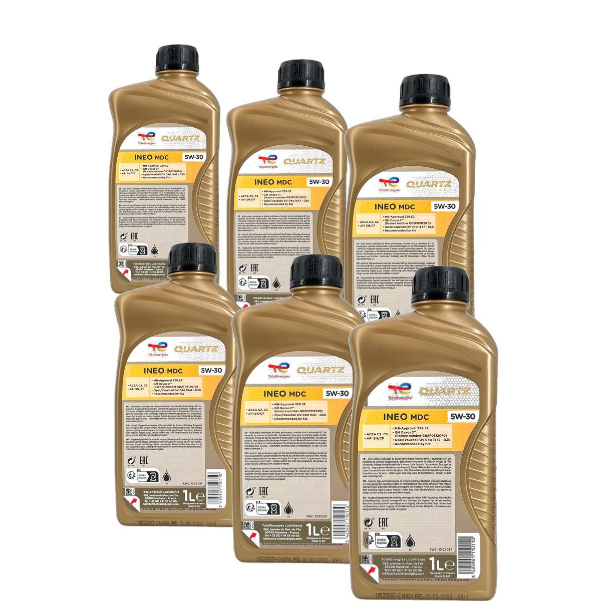 Total Quartz Ineo MDC 5W-30 6x1 Liter