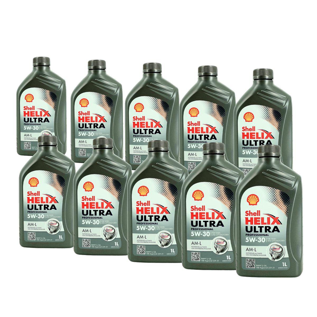 Shell Helix Ultra Professional AM-L 5W-30 10x1 Liter