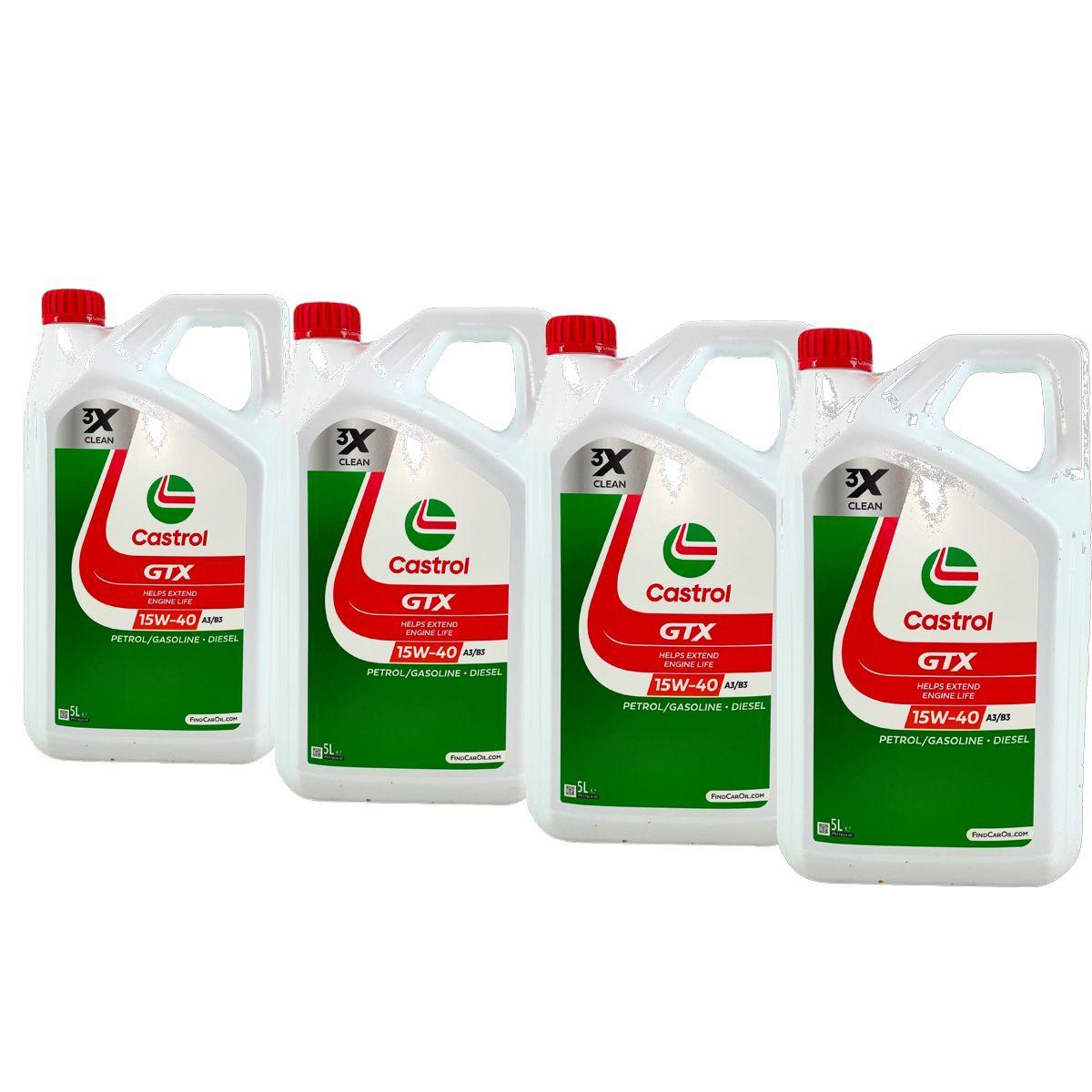 Castrol GTX 15W-40 A3/B3 4x5 Liter