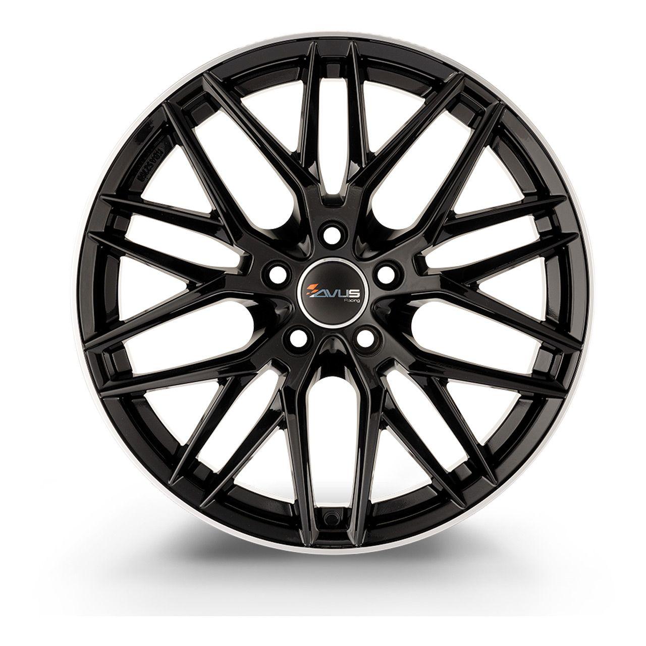 AVUS RACING AF19 black polished lip 8.5Jx19 5x112 ET45