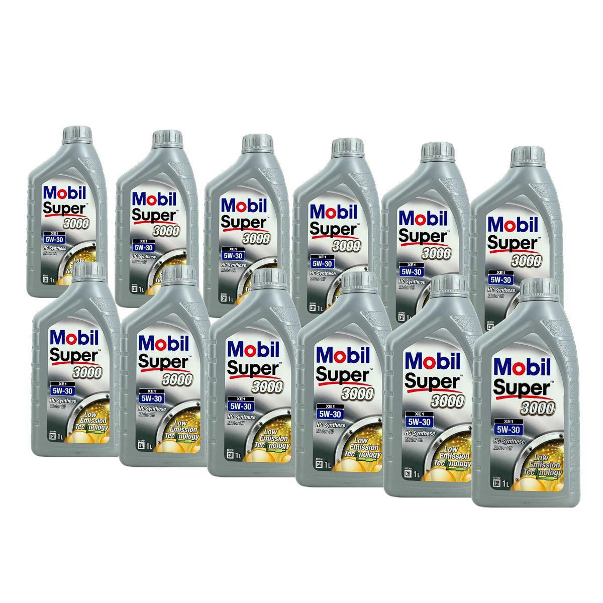 Mobil Super 3000 XE1 5W-30 12x1 Liter
