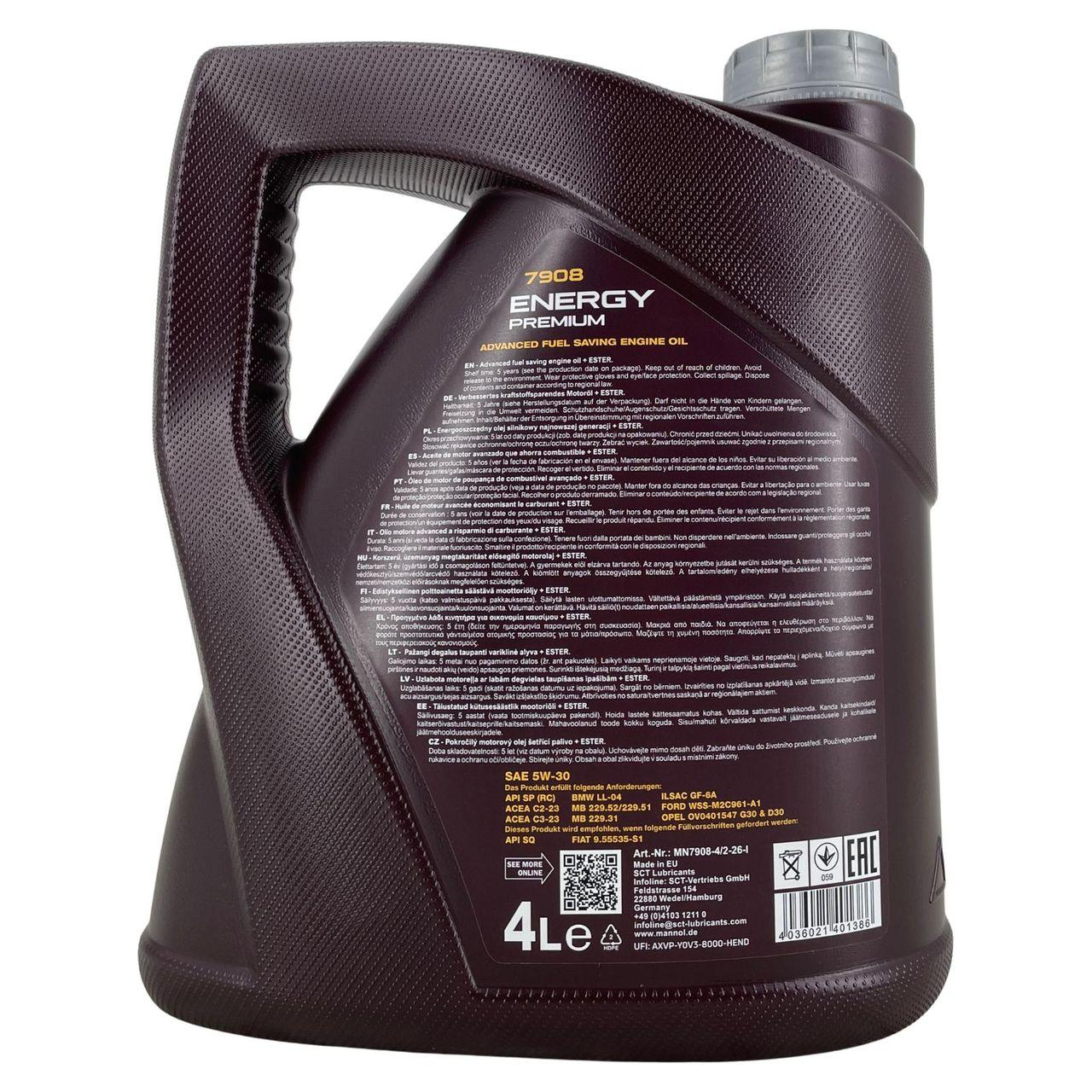 Mannol Energy Premium 5W-30 4 Liter