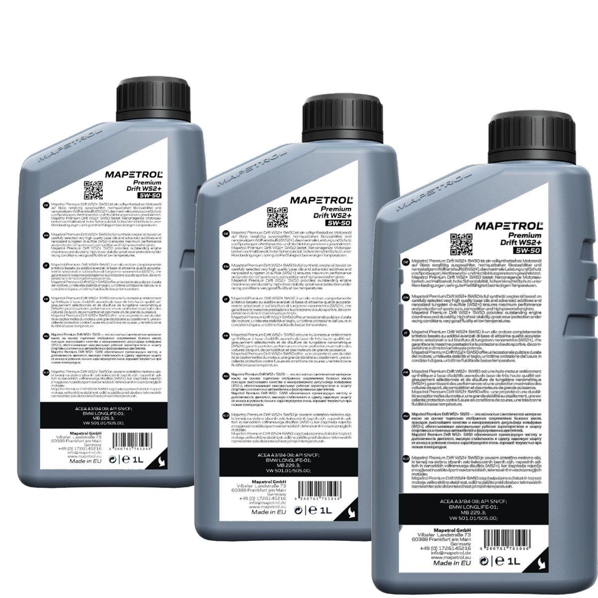 Mapetrol Premium Drift WS2+ 5W-50 3x1 Liter