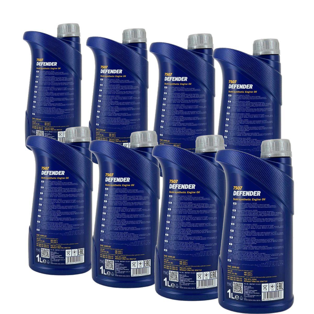 Mannol Defender 10W-40 8x1 Liter