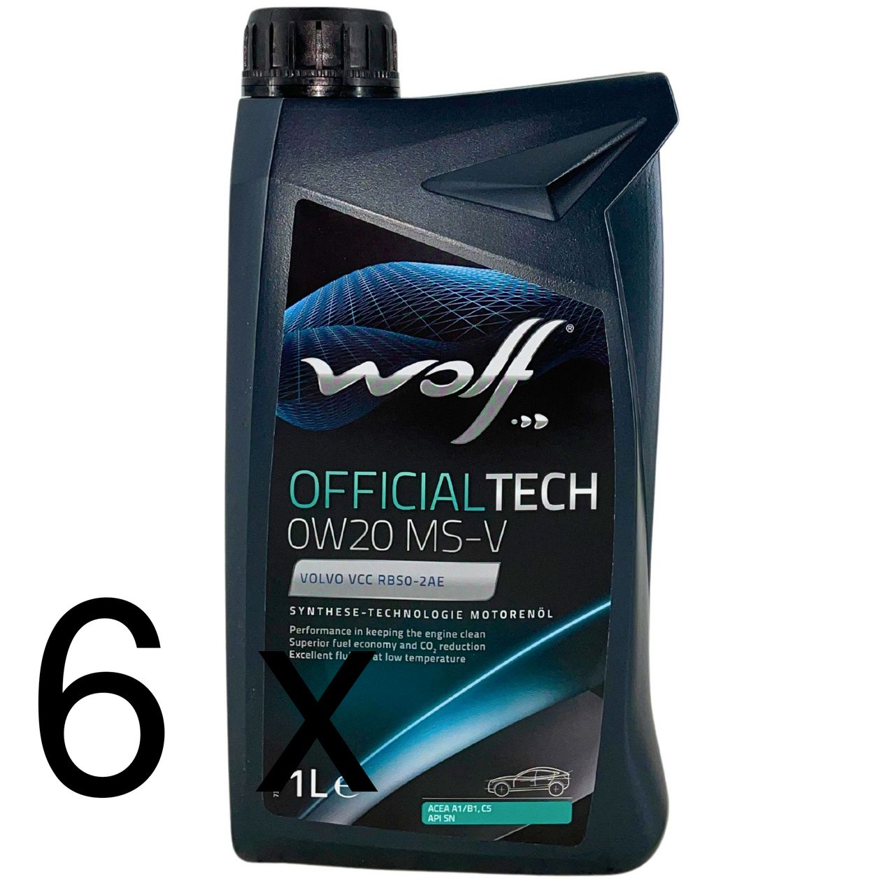 Wolf OfficialTech 0W-20 MS-V 6x1 Liter