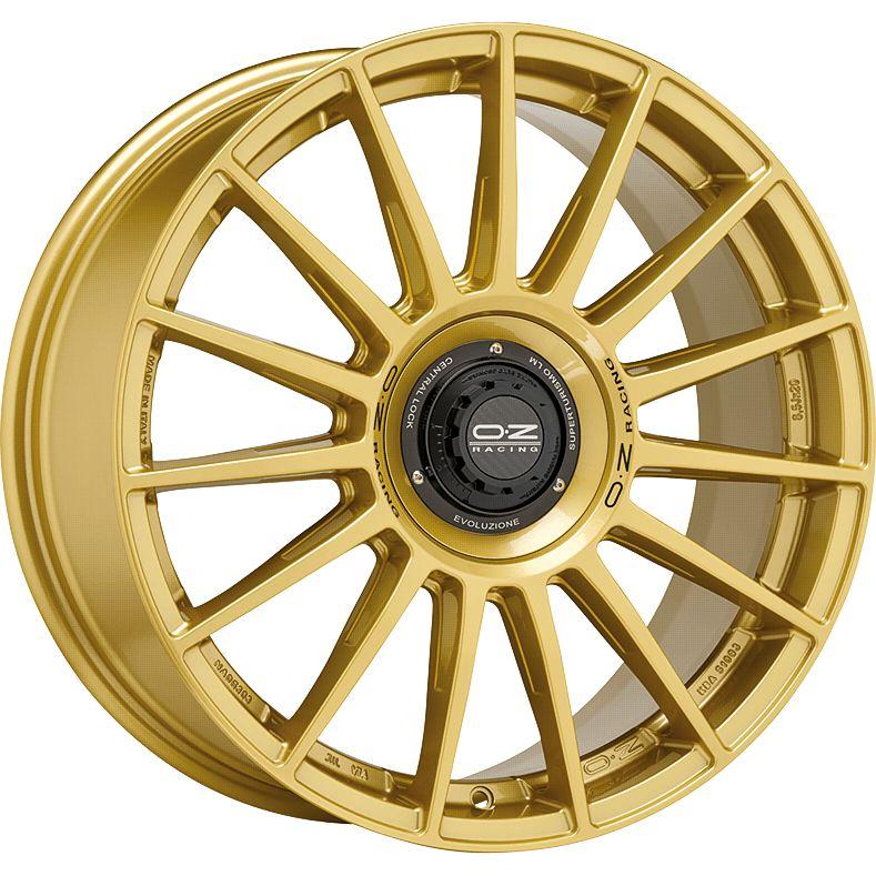 OZ SUPERTURISMO EVOLUZIONE race gold + black lettering 8.0Jx18 5x112 ET48