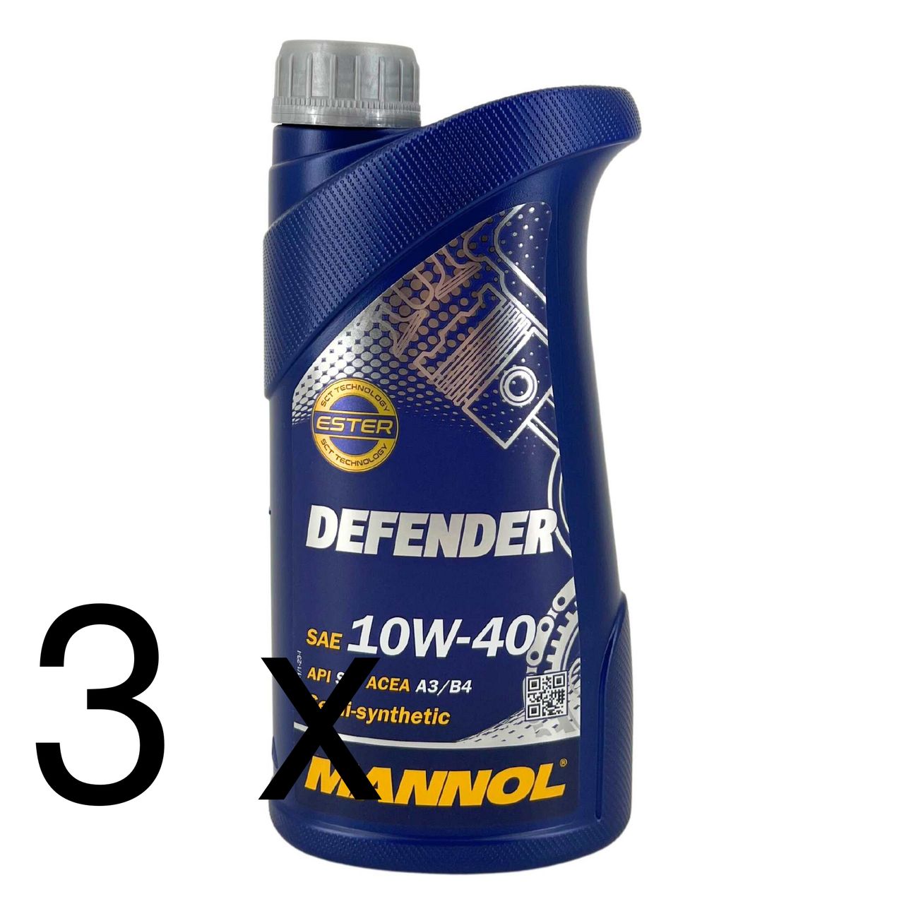 Mannol Defender 10W-40 3x1 Liter