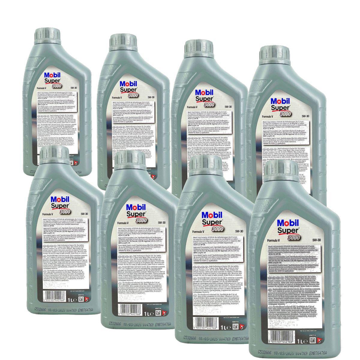 Mobil Super 3000 Formula V 5W-30 8x1 Liter