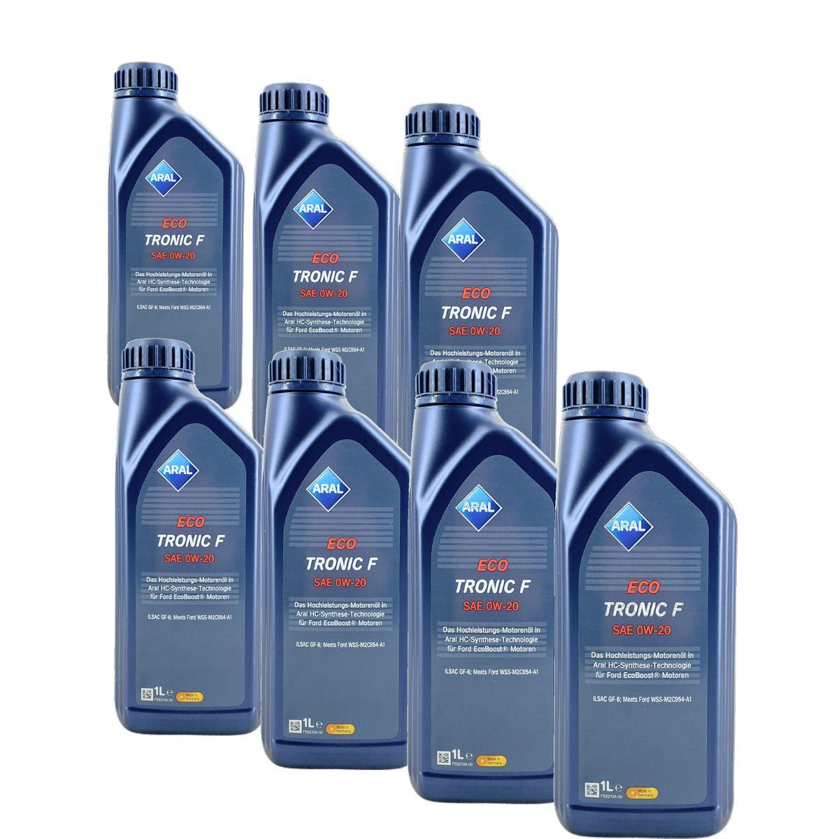Aral EcoTronic F 0W-20 7x1 Liter