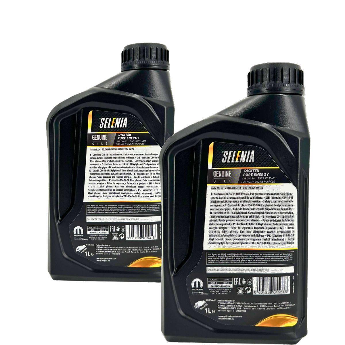 Selenia Digitek Pure Energy 0W-30 2x1 Liter