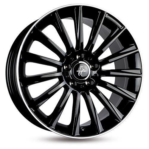 KESKIN WHEELS KT18 TURBO black lip polish 8.5Jx20 5x112 ET30
