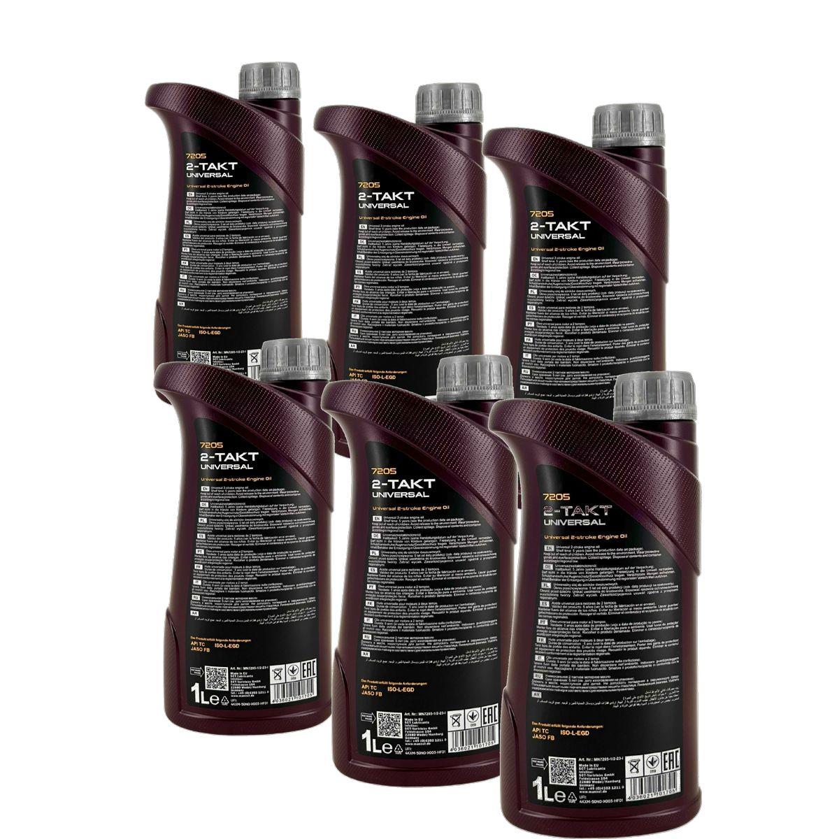 Mannol 2-Takt Universal 6x1 Liter