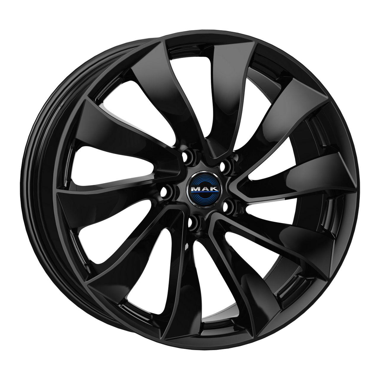 MAK SOLAR gloss black 9.5Jx20 5x114.3 ET45