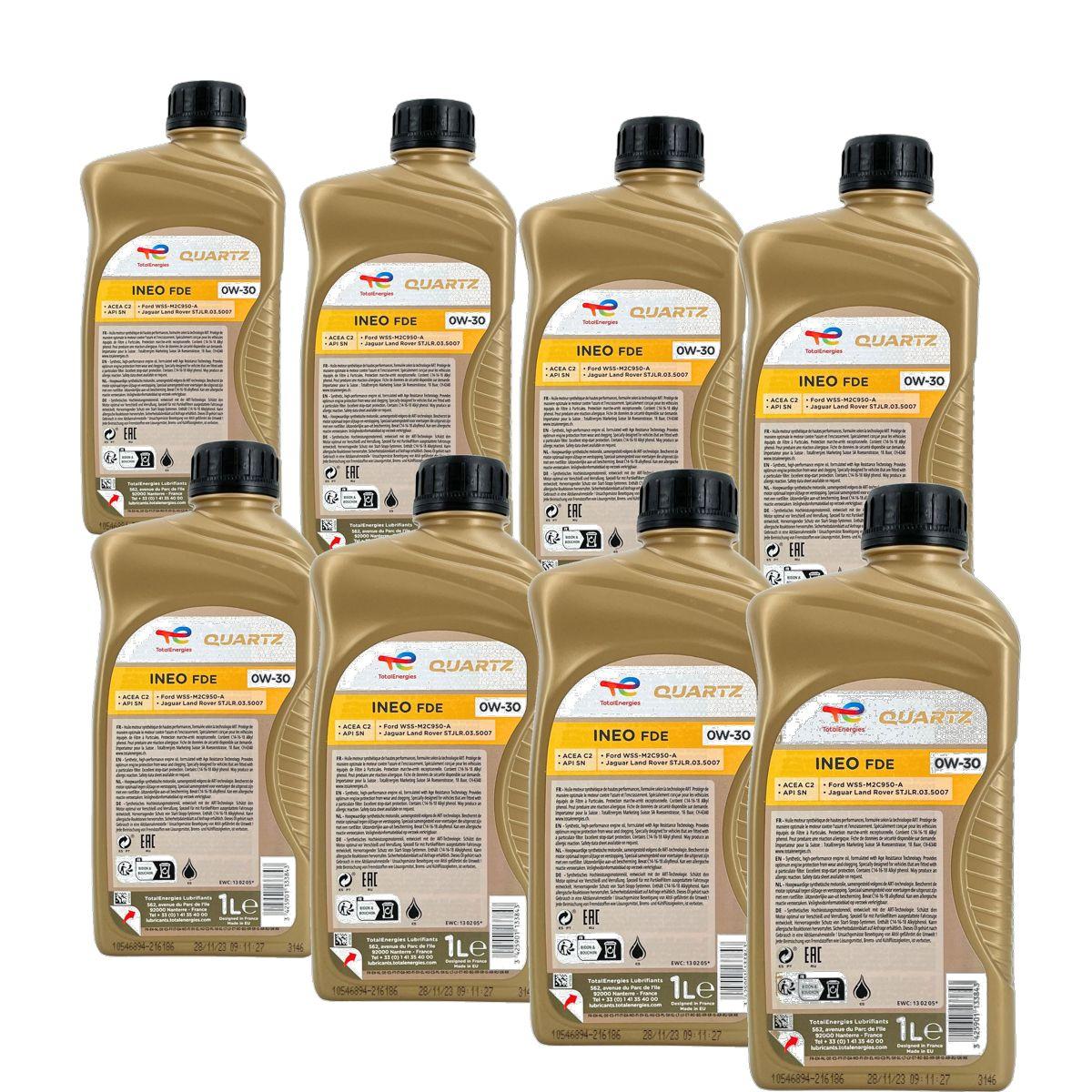 Total Quartz Ineo FDE 0W-30 8x1 Liter
