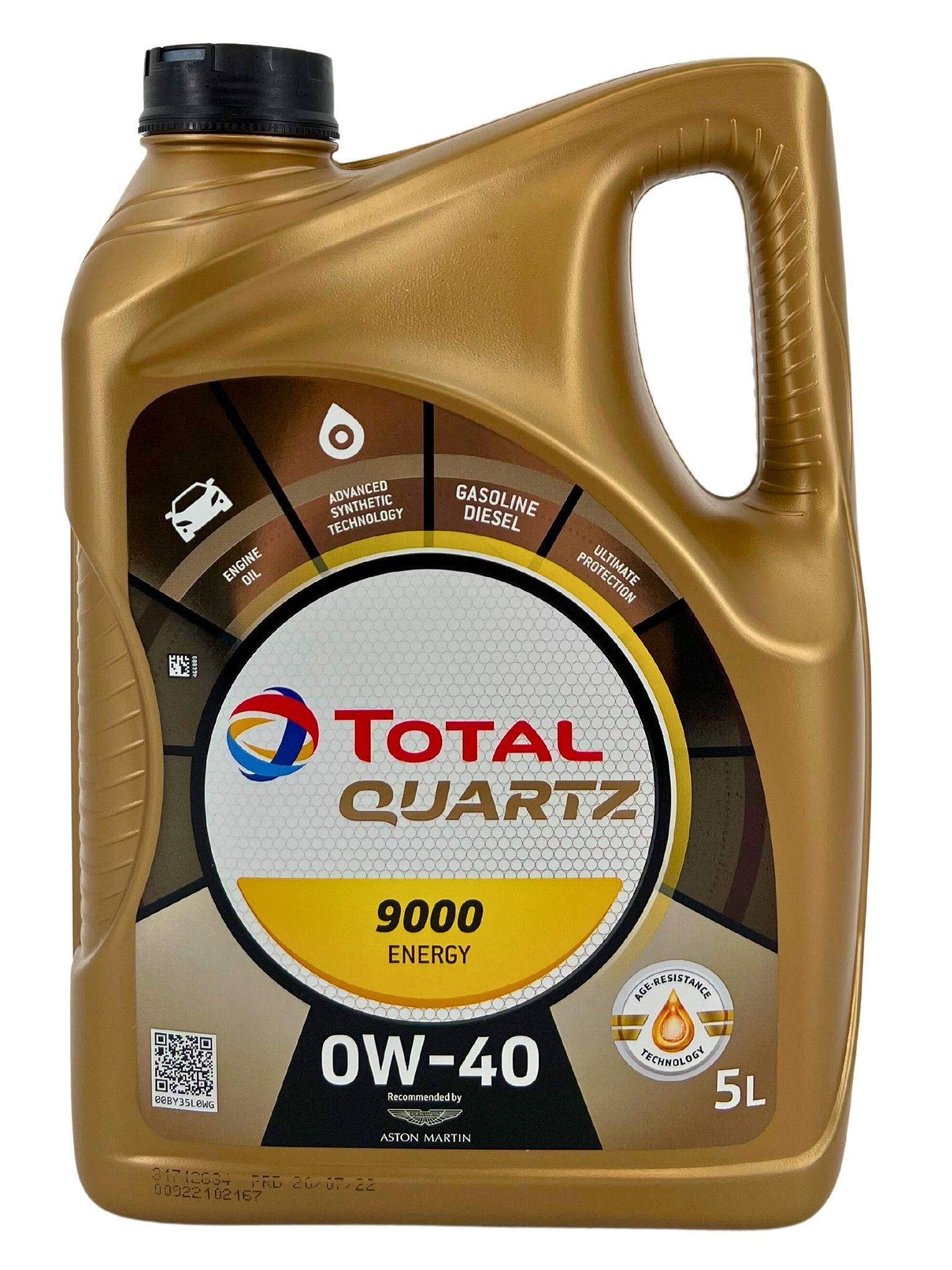 Total Quartz 9000 Energy 0W-40 5 Liter