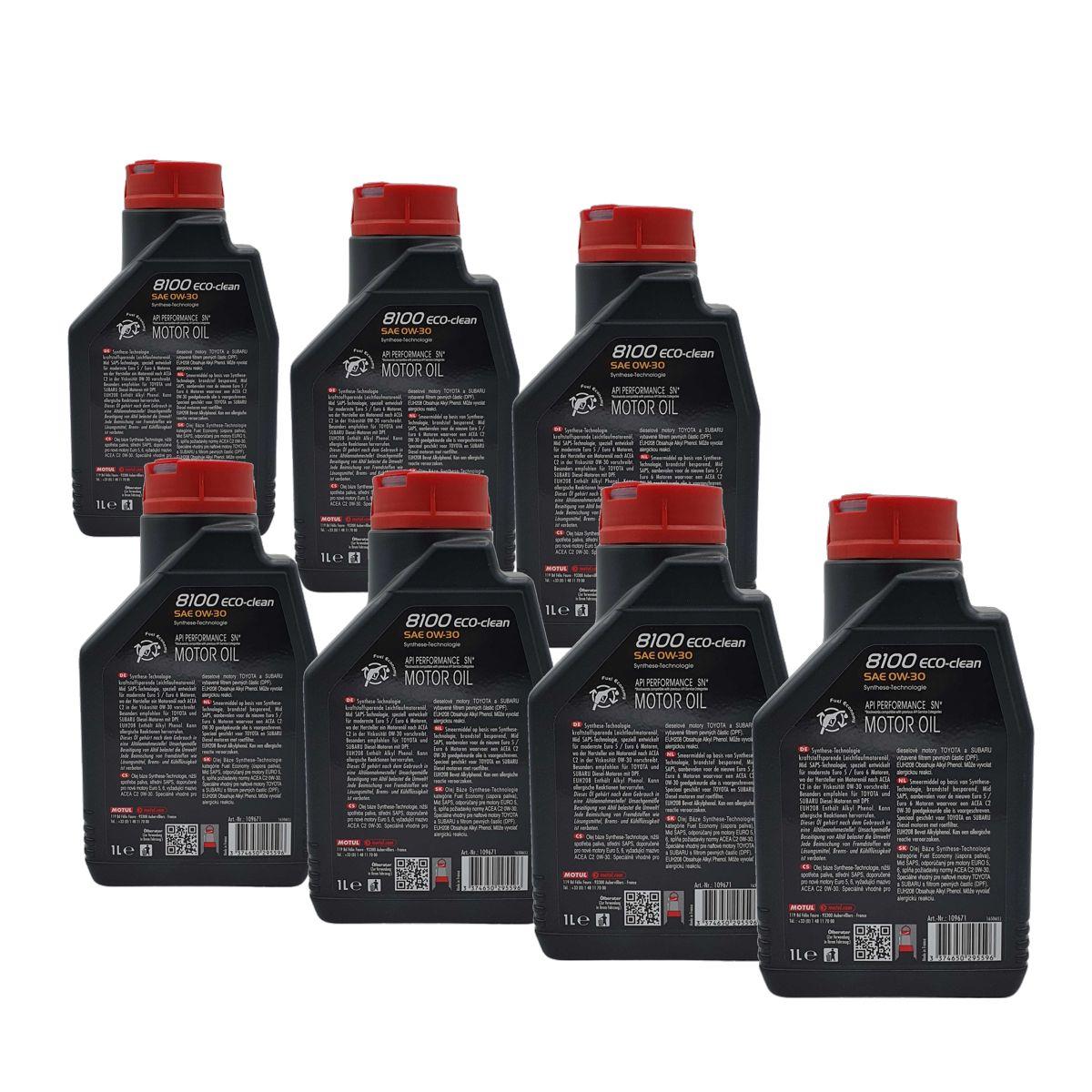 Motul 8100 Eco-clean 0W-30 7x1 Liter